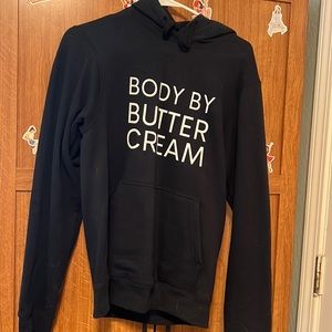Body by Butter Cream. A cupcake lovers hooded sweatshirt ❤️